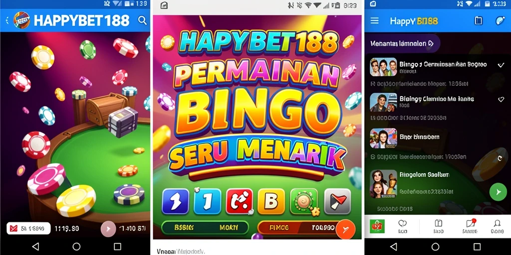 Tampilan gameplay seru dari HAPPYBET188 dengan suasana bingo yang menawan.