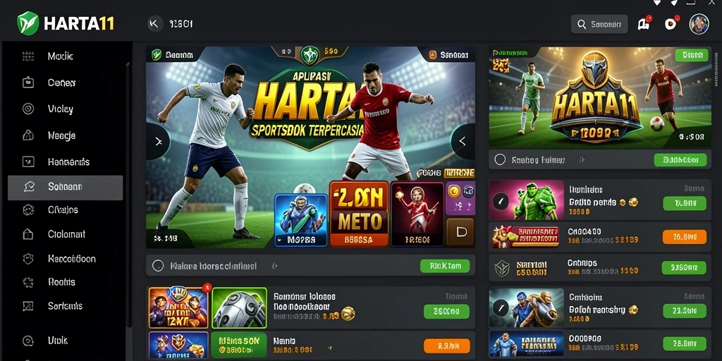 Tampilan gameplay HARTA11 yang menarik dan interaktif di aplikasi Sportsbook.