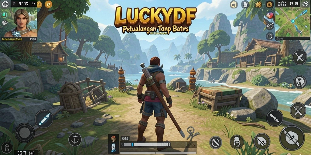 Gameplay seru dan mendebarkan di dunia terbuka LUCKYDF.