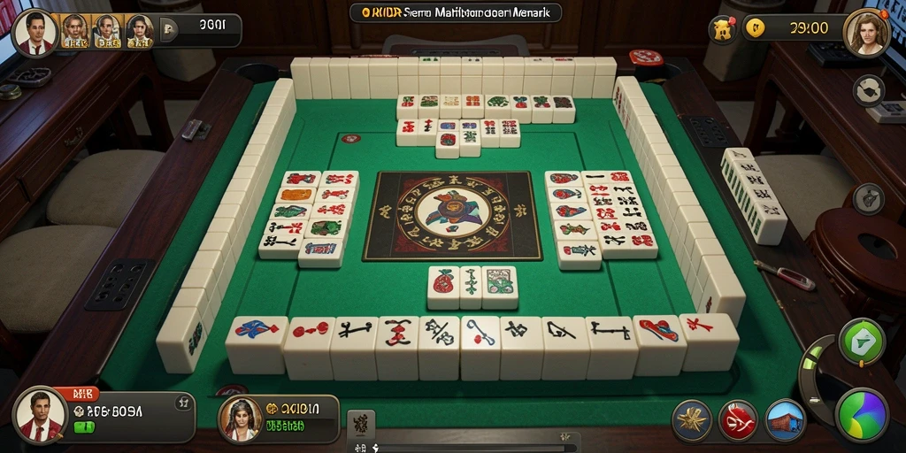 Screenshot OKIDR menampilkan gameplay Mahjong yang menarik.