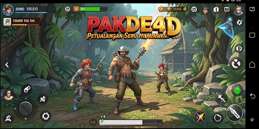 Tampilan menarik dari gameplay PAKDE4D dengan aksi petualangan seru.
