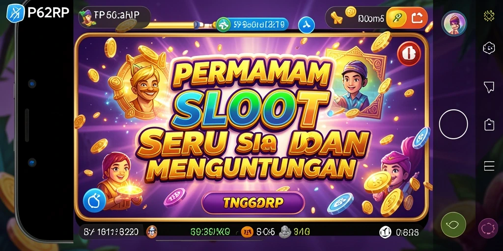 Tampilan gameplay slot yang menarik dan penuh warna di RP62RP.