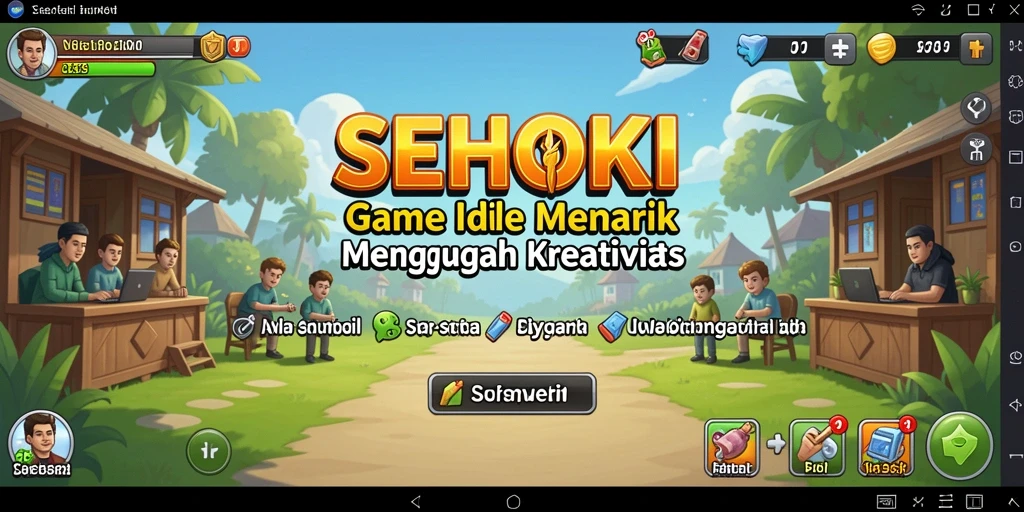 Tampilan gameplay SEHOKI yang memukau dan penuh warna.