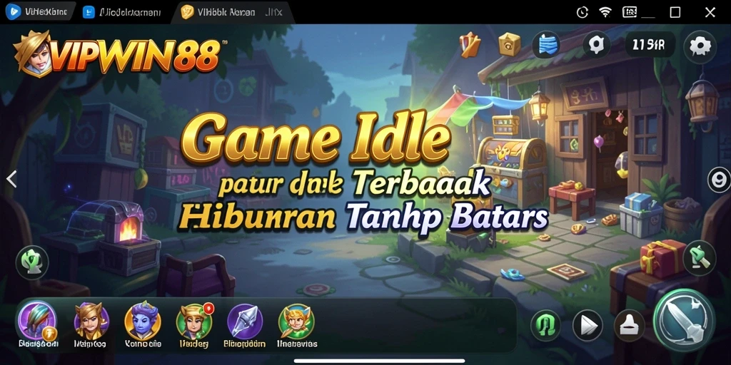 Menampilkan momen seru gameplay Idle VIPWIN88.